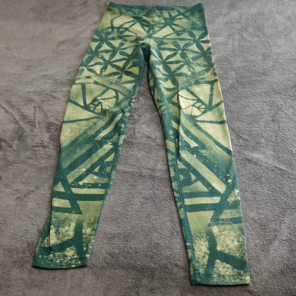 Sacred Geometry Leggings, Size small, Green, Etsy